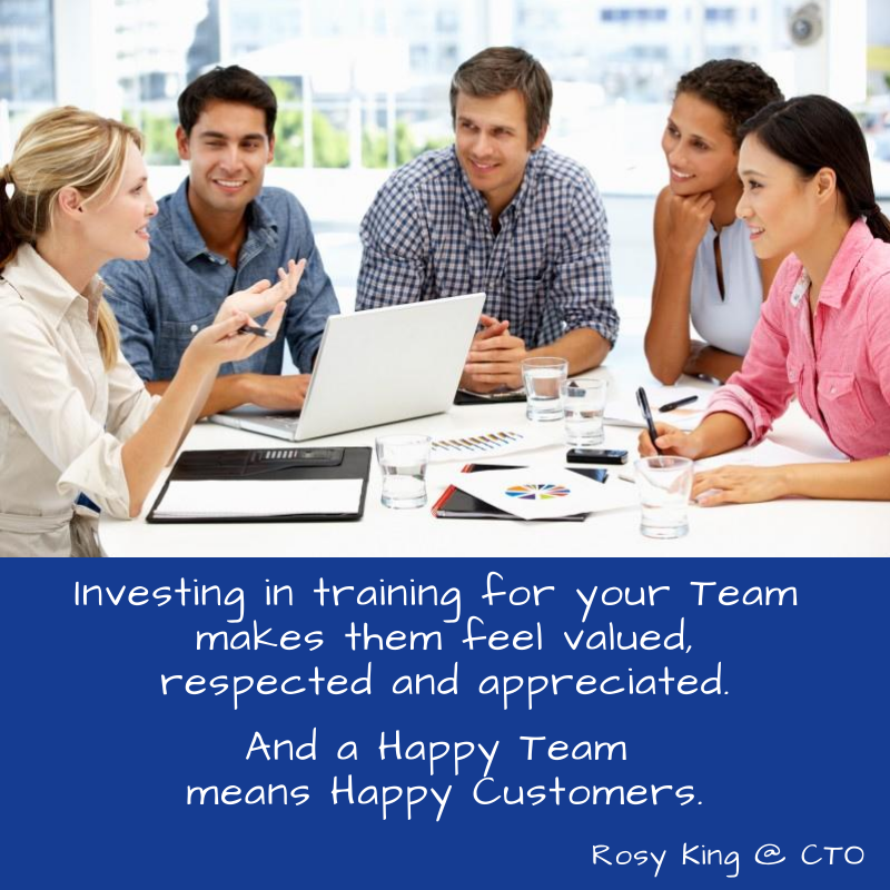 Invest in training for your Team, with CTO