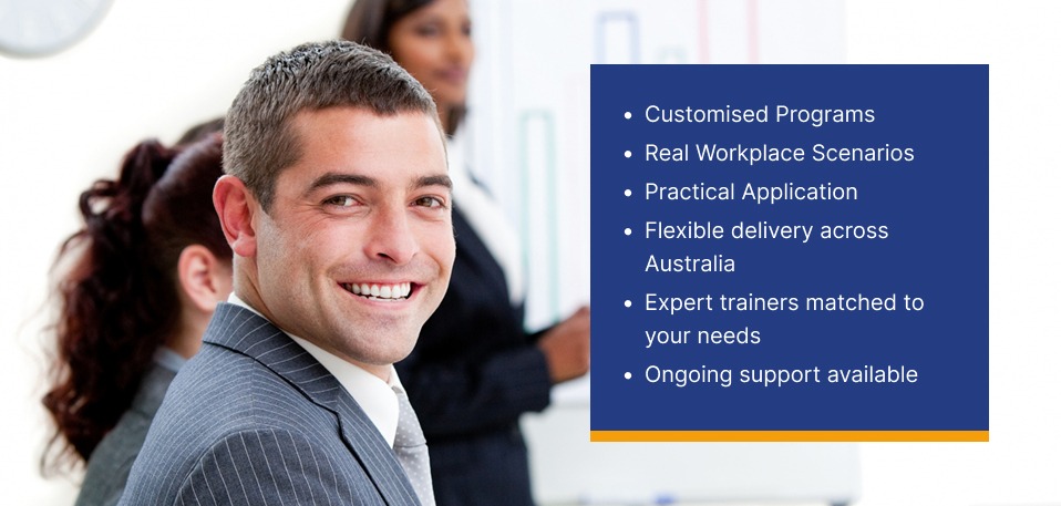 Leadership training workshop in Australia focused on team development and communication skills